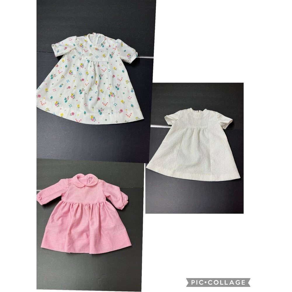 70s Baby Girl Handmade Dresses Lot  18 Months